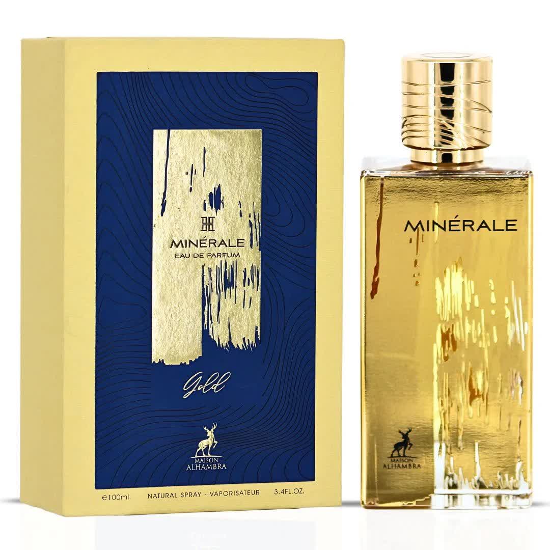 ادکلن ادوپرفیوم مردانه احمبرا مینرال گلدMineral Gold حجم ۱۰۰ میلی لیتر (اصل)