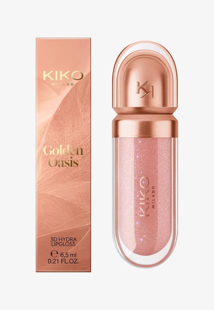 لیپ گلاس گلدن اویسیس کیکو (golden oasis 3d hydra lip gloss kiko)
